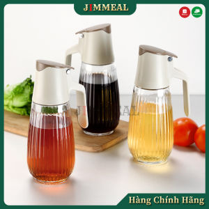 [Chính Hãng] Bình Đựng Dầu Ăn Chai Thủy Tinh Đựng Dầu Ăn Nước Mắm Xì Dầu Tự Động Mở Nắp 700ml Roborobo Cao Cấp