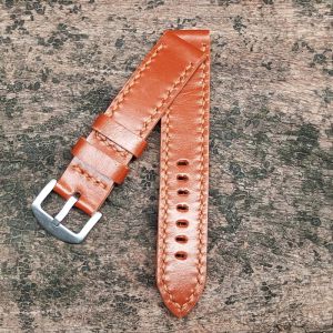 Tali Jam Tangan Pria Kulit Sapi Pull Up Warna Tan Uk20mm Garansi 1 Tahun