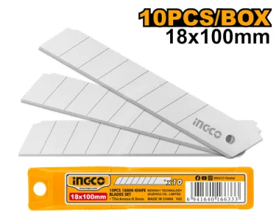 Ingco มีดคัทเตอร์ อเนกประสงค์ Super Select รุ่นHKNS28035 ใบมีด 18 มม. พร้อมอะไหล่ ใบมีดสำรอง 3 ใบ Snap-off Blade Knife