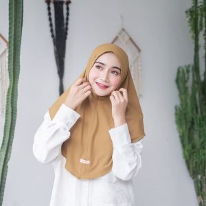 BERGO HALIMAH BEAUTY HIJAB TANPA PED TANPA TALI BAHAN JERSEY PREMIUM TERBARU KERUDUNG IKKA MEMEI