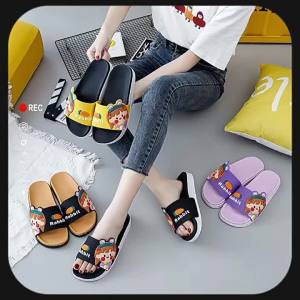 New Korean-Style Cute Cartoon Slippers For Women Suitable For Summer Outdoor Wear Home Use Indoor Bathroom Bathing Thick-Soled Sandals Trendy On