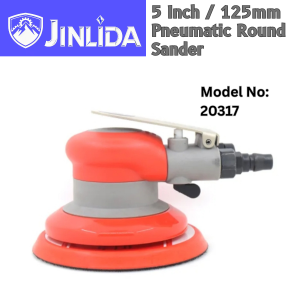 Zenarmor 20317 5" (125mm) Pneumatic Random Orbital Air Sander – Industrial Car Polisher Finishing Tool