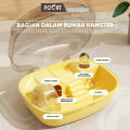 FOCAT Kandang Hamster 1 Set F22 Hamster Portable Desain Transparan / Travelling Box / Rumah Hamster Sugar Glider Ekstra Besar. 