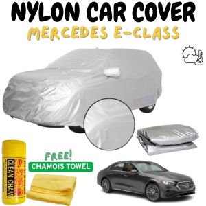 Nylon Car Cover for Mercedes E- Class Waterproof High Quality Car Cover for Indoor & Outdoor Protection with Chamois Towel