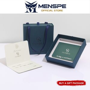 MENSPE Fashion Necklace Clavicle Chain Cool Pendant Boyfriend Girlfriend Gift Möbius Bamboo Necklace Fashion Jewelry Accessories Simple Safety Buckle Pendant Necklaces for Men Women Gift Package