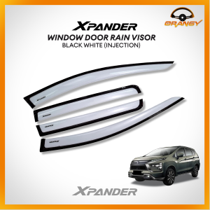 Mitsubishi Xpander 2018 to 2026 / Xpander Cross 2020 to 2026 INJECTION Black White Window Door Rain Visor Thailand Quality Car Accessories