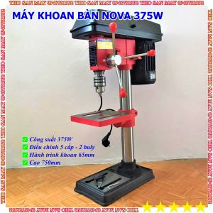 Máy Khoan Bàn NOVA BM-13H (375W) - Cao 75cm - Đầu Kẹp 16mm - Hàng Nội Địa Cao Cấp - Thợ Săn Máy Ngon