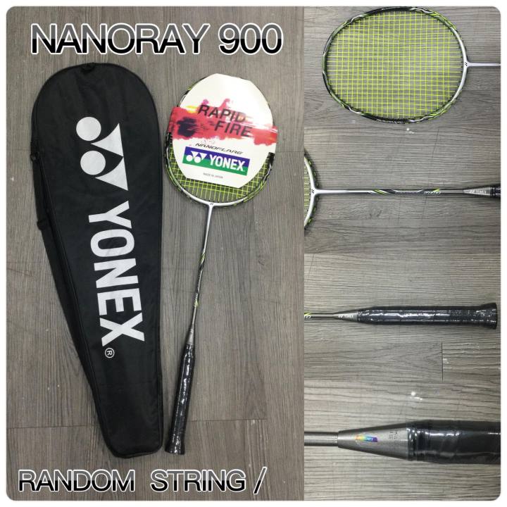 Yonex Nanoray 900 6U-G5 Sinlge Racket with Bag Racket 26-30Lbs