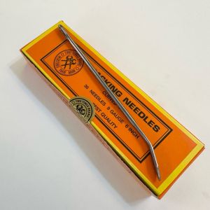 TWO TONGS เข็มเย็บกระสอบ เข็มเย็บปากถุง ปลายตรงและปลายงอ ขนาด 6นิ้ว (36เล่ม/กล่อง)