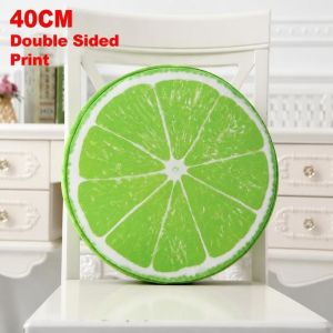 ADAM In hình lát trái cây Gối hình trái cây Mô phỏng Vòng tròn Đệm ghế Sáng tạo Nhồi bông bên trong Đệm ghế sofa Trang trí ghế sofa