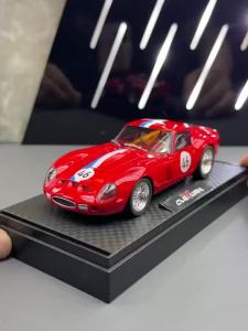 2026 1:24 Ferrari 250 GTO Diecast Alloy Car Model Pull Back & Light & Sound Childrens Toy Car Boys SUV Collection Decoration Gifts
