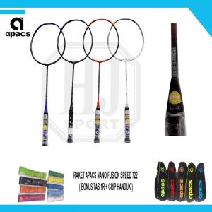 Raket Badminton Original Apacs Nano Fusion Speed 722 Bonus Tas Apacs 1R