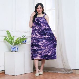 Daster Yukensi Lobek Ld 150 Dress Bali Singlet Tanpa Lengan