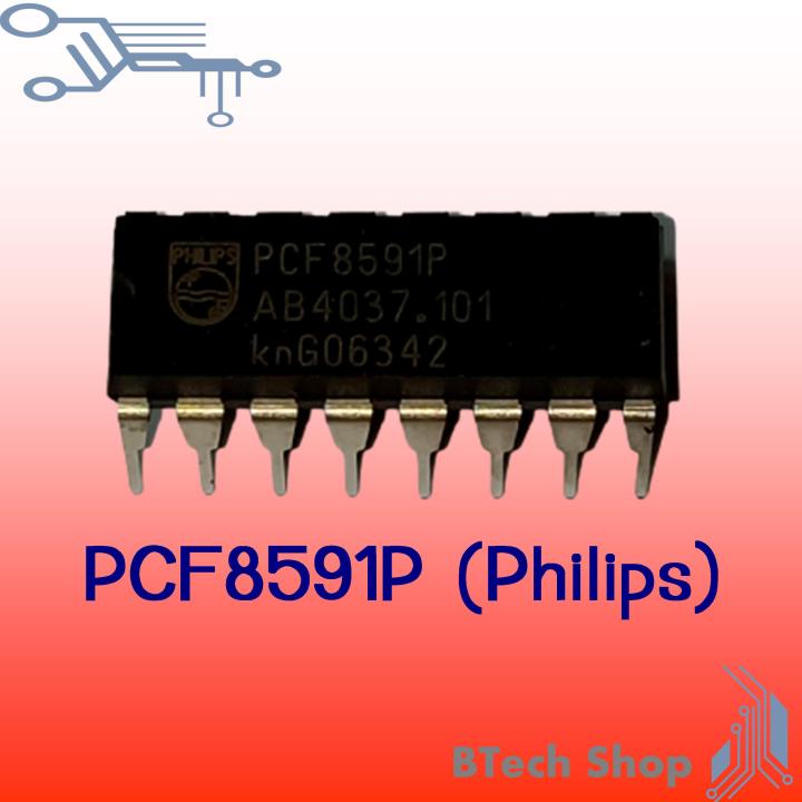 Circuit Intégré PCF8591P PHILIPS DIP-16 - Convertisseur 8 Bits A/N Et N/A - Neuf, Pour Projets électroniques