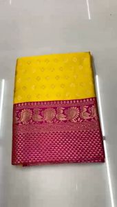 SAREE🌹FABRIC :  SOFT LICHI SILK CLOTH (READY STOCK) MK860 SAREE