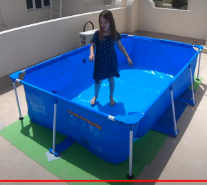 [BH 24 tháng] Bể bơi khung kim loại 2.6m x 1.7m cao 61cm hàng nhập khẩu nguyên kiện có tặng quà