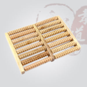 5-9 Row Wooden Foot Roller Wood Care Massage Reflexology Relax Relief Massager Spa Gift Anti Cellulite Detox Patch Foot Massager