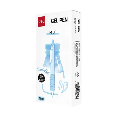 Deli Scented Ink Retractable Gel Pen 0.5mm 12pcs/box G611
