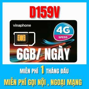 Sim 5G Vinaphone Đăng Kí Theo Tháng Nạp 159k/tháng Có 6GB/ngày + Miễn Phí Nghe Gọi Nhắn Tin Sử Dụng Miễn Phí Tháng Đầu | FREESHIP - CHƯA KÍCH HOẠT