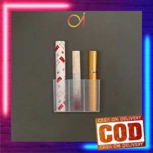 AI-C1157 Rak Dinding Lipstik / Kotak Penyimpanan Lipstik Brush Makeup 3 Sekat Transparan Multifungsi