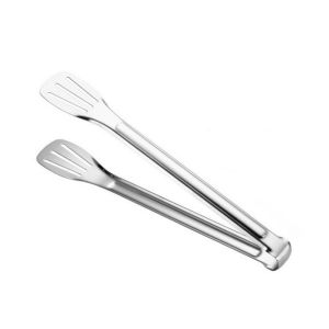 ​304 Stainless Steel Kitchen Tongs/Salad Bread Tools​/Non-Slip Grill & BBQ Clips/Large Size Meat Steak Roasting Tongs
