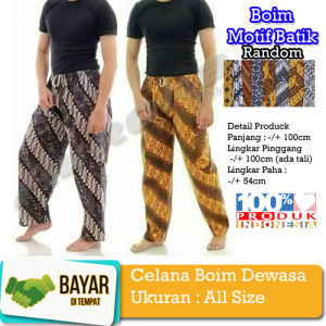 Celana Boim Panjang Batik Boim Dewasa -Boim celana batik panjang-Aurora Store (COD)