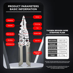 Industrial Grade Pliers Tools Set Multi-Function Wire Stripper Crimping tool Wire Cutter  for Electrician & DIY Projects