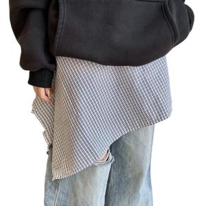 Phụ nữ rô nhiều lớp váy quấn không đều mông Tạp dề Váy buộc lại một dòng khăn quấn hông underskirt Áo Extender