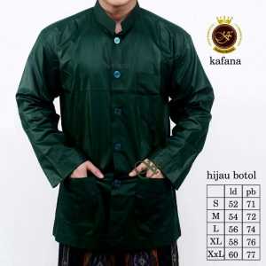 LATEEFASTOREID | BAJU MUSLIM PRIA LENGAN PANJANG MODEL JASKO SEMI JAS BORDIR TEROMPAH KATUN POLOS