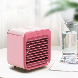 xpkQ Portable USB Chargeable3 Gear Air Conditioner Cooler Fan Air Conditioner Air Cooling Office Desktop Fan Parts Z1H5K