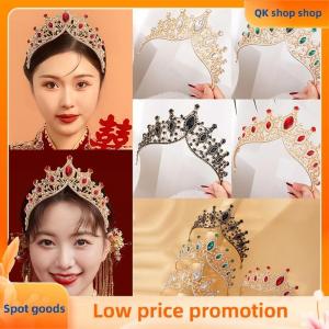 ✨QK shop✨ Vintage Luxury Shiny Crown Princess Tiara Bridal Tiara Rhinestone Crown For Women Girls Wedding Hair Accessories Bride Crown