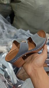 New Spring/Summer High-Heeled Slippers For Women Fashionable Trendy Round-Toe Sandals Plus Size WomenS Shoes