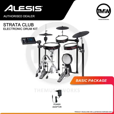 Alesis Strata Club 4-Piece Electronic Drums Kit with BFD Engine Bluetooth Touchscreen [PREORDER]
