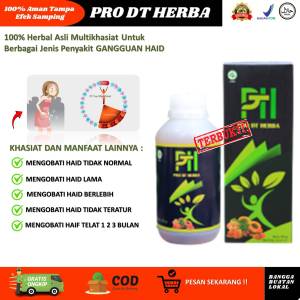 Obat Haid Telat Datang Bulan Paling Ampuh Haid Terlalu Lama Haid Tidak Teratur Haid Berlebihan Pro Dt Herba 100% Produk Original Alami