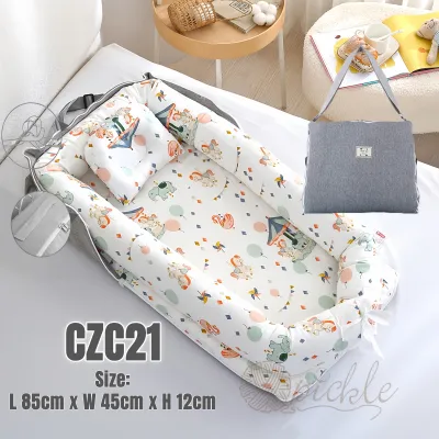 Co-sleeping Crib/Portable Soft Baby Nest/Removable cover/Breathable Newborn Infant Bassinet/snuggle bed