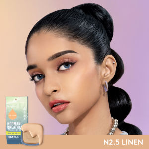 SOMETHINC HOOMAN Breathable Cushion Cover SPF 35 PA++++ - Cushion Dengan Skin Matte Finish Anti Greasy Anti Cakey Dan Anti Cracking | Mampu Menyamarkan Pori Meratakan Warna Kulit Ringan Digunakan Di Wajah Memproteksi Kulit Dari Sinar Matahari Mengand