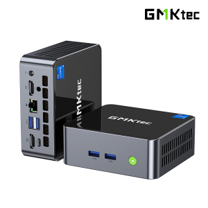 GMKtec NucBox M3 Mini PC - Intel i5-12450H / 16GB DDR4 / 512GB M.2 / WiFi 6 / 2.5G / Win 11 Pro / Black