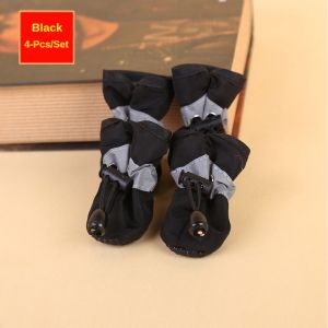 [COD]4pcs Sepatu Boots Kucing Anjing Anti Slip Cat Dog Pet Shoes Kain Ikat | Sepatu Boot Anti Basah Untuk Anjing dan Kucing | Sepatu Hewan Anti Slip