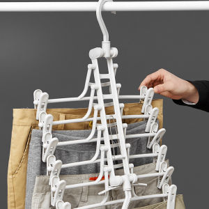 ไม้แขวนเสื้อพับเก็บได้ ไม้แขวนเสื้ออเนกประสงค์ ไม้แขวประหยัดพื้นที่ ไม้แขวนผ้า ช่วยประหยัดพื้นที่