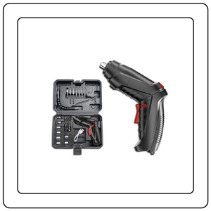 【JJ HOME】Multifunctional Electric Screwdriver Drill Set with Speed Control Rechargeable Power Tool Kit