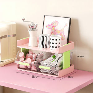 Sturdy Thick Desktop Organizer Shelf Heavy Duty Office Pantry Storage Rack Rak Simpan Tahan Beban Berat
