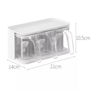 TOM Condiments Container Kitchen Seasoning Seasoning Box Wall-mounted Set Seasoning Tank Storage Box
