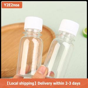 【Local shipping】 5Pcs 60ML Small Plastic Bottles Ginger Bottles With Caps Mini Juice Bottles Reusable Liquid Bottle Container Leak Proof