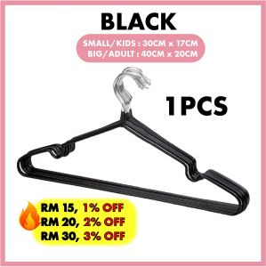 Stainless Steel Anti Slip Clothes Hanger Baju Hanger Besi Anti Slip Hanger Baju Penyangkut Stainless Steel Tahan Lama