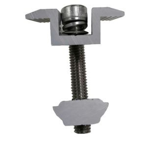 Bát Kẹp Giữa Tấm Pin Năng Lượng Mặt Trời_ 35-40 MM_Bulong Inox 304_Pát T Solar Panel_Con Tán Nhôm