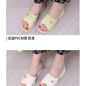 Fashionable WomenS Thick-Soled Slippers Casual Solid Color MomS Slippers Versatile Indoor Open-Toe Home Sandals