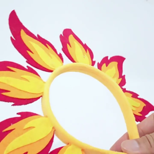 Steampunk Flame Hair Hoop Gothic Halloween Costume Holiday Headpiece Adjustable Artistic Punk Headbands