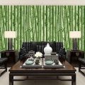 [COD TERMURAH!] Wallpaper Dinding Kamar Tidur Kembang Air Biru / Salur Biru / Salur Hijau / bunga shaby/ Motif Batik - Walpaper Dinding Rumah. 
