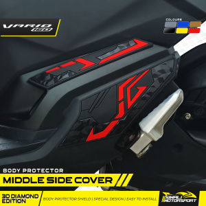 Middle Side Foot Step Cover Vario 160/Aksesoris Motor Honda/Keren Murah/Rubber Karet