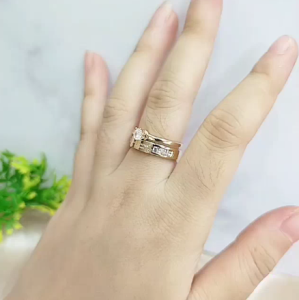 CINCIN WANITA TITANIUM WARNA ROSE GOLD / AKSESORIS WANITA TITANIUM / PERHIASAN FASHION TITANIUM ♥ GIRLIE ACC ♥